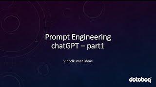 Prompt Engineering for Developers | ChatGPT - Part1 | ft.Vinodkumar Bhovi
