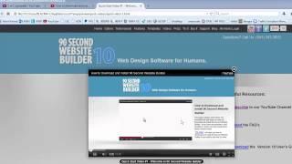 90 Second Website Builder - Version 10 - Adding YouTube Videos to Your Site