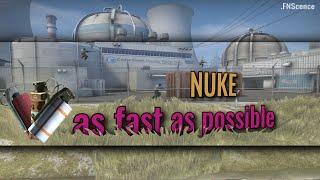 NUKE as fast as possible (trickjumps, wallbangs, smokes, one-ways, utility) | CS afap