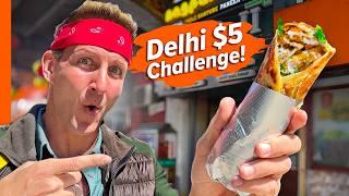 Eating All Day For $5!! Delhi's CHEAP Street Food!!