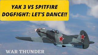 Yak 3 vs Spitfire dogfight. 4K