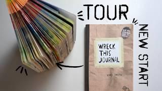 Wreck this Journal Tour & flipthrough • Mach dieses Buch fertig • Wreck this Journal  with me