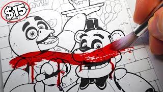 HORROR Artist vs $15 Five Nights at Freddy's Colouring Book (FNAF) ️