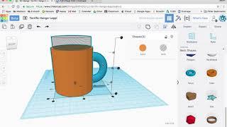 How to create a simple coffee mug in Tinkercad