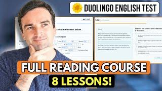 Duolingo English Test Reading Course - 1 hour of reading lessons, practice all the reading questions