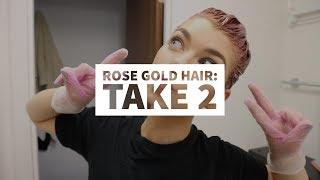 ROSE GOLD FOR DARK BLONDE HAIR!