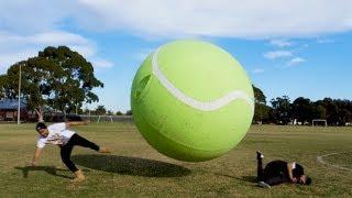 GIANT TENNIS BALL GLADIATOR!!!!