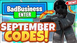 (SEPTEMBER 2021) BAD BUSINESS CODES *FREE CREDITS* ALL NEW SECRET OP ROBLOX BAD BUSINESS CODES!