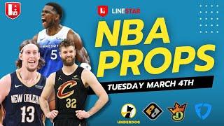 NBA Player Props Today Tuesday 3/4 | NBA Best Bets on Underdog & PrizePicks Tuesday March 4th