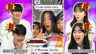 Reaksi SISWA KOREA Kaget Nonton Challenge Tiktok Sekolah di INDONESIA   (Private School Check)