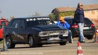 INSANE Alfa Romeo 75 BiTurbo Drag Race 12sec on 1/4 Mile - B.M.G Motors