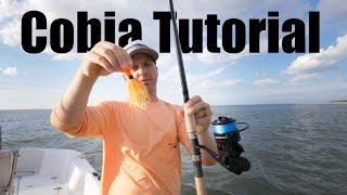 How to Catch Cobia Full Tutorial - Live Bait, Eels, and Bucktails