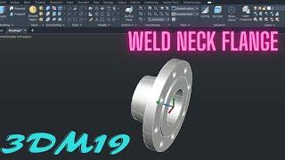 AutoCAD 3D Weld Neck Flange Tutorial | REVOLVE