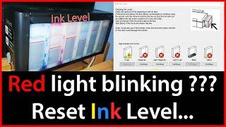 Reset Epsion printer ink level without any code (L100, L200, L800)