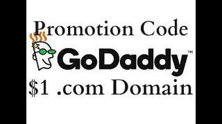 $1 .com Domain/Year from GoDaddy - Cheapest Domain - GoDaddy Promotion Code- How to buy cheap domain