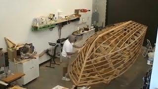 Amazing Modern Technology Skill Wooden Boat Building Process, DIY TimeLapse Construction Fast Work