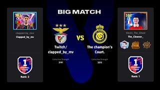 BIG MATCH | CLAPPED_BY_MV (RANK 2) VS NEKZAA_NK7 (RANK 1) | EFOOTBALL LEAGUE PHASE 5 DREAM TEAM