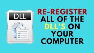 Re-Register all of the DLL's on your computer
