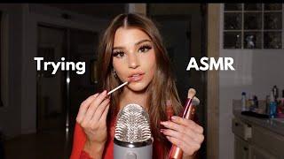 Brooke Monk tries ASMR *get ready with me*