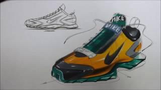 Shoes Sketch & Marker Technique