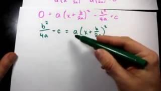 Derive the Quadratic Formula