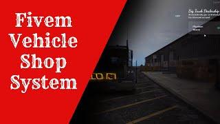 Fivem Vehicle Shop System  | Fivem script