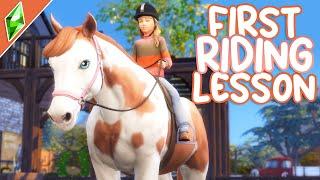 FIRST RIDING LESSON | Sims 4 Horse Ranch