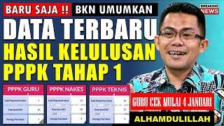 BARU SAJA BKN UMUMKAN DATA TERBARU KELULUSAN PPPK 2024 TAHAP 1 PPPK GURU AKHIRNYA DIUMUMKAN