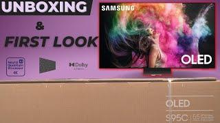 Samsung S95C OLED| Unboxing, Setup, Impressions, Blooper!