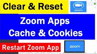 How to Clear & Reset Zoom App local  data & Cookies | How to Restart zoom App | #zoomapp