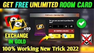 HOW TO GET FREE CUSTOM ROOM CARD IN FREE FIRE || UNLIMITED CUSTOM ROOM CARD NEW TRICK FF