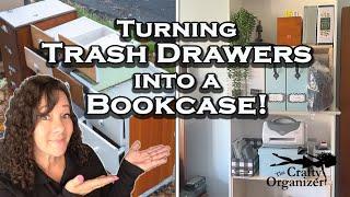 Trash Drawers Into Stunningly Useful Bookcase!