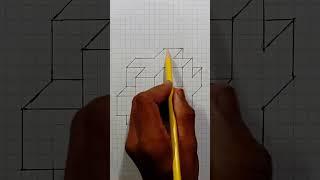 Unbelievable 3D Illusion Drawing Tutorial |  #artisticexploration #drawing  #minecraft #3ddrawing