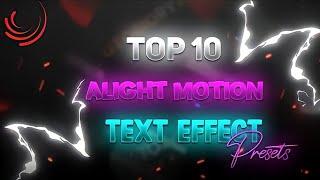 Top 10 Text Effect • Alight Motion Lyrics Text Animation • Free XML And Preset Free Download