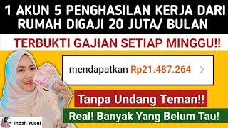 DIGAJI 20 JUTA PERBULAN DARI APLIKASI INI KERJA DARI RUMAH / CARA DAPATKAN UANG DARI INTERNET