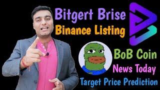 BoB Coin Don’t screw it up | Bitgert Brise Binance List | BoB Price Prediction | Crypto News Today