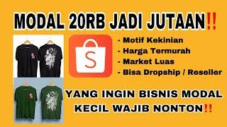 REKOMENDASI SUPPLIER TANGAN PERTAMA KAOS DISTRO TERMURAH DI SHOPEE