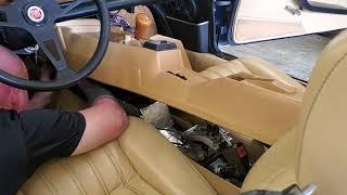 1979 Fiat Spider 124, Adding insulation under the center console