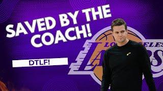 LAKERS ESCAPE WITH A WIN THANKS TO JAZZ HEAD COACH!!!