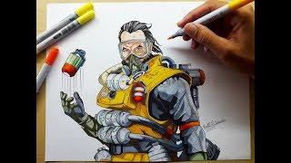 EPIC APEX LEGENDS DRAWING || drawing caustic