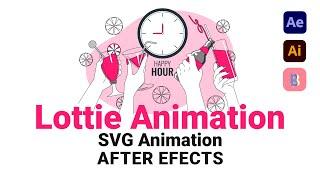 After Effects SVG Animation Export / How to Export Lottie Animation