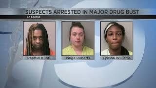 BREAKING: La Crosse Police: More than $600K in drugs seized, 3 arrested