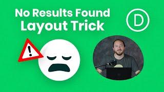 How To Replace The “No Results Found” Message In The Divi Theme Builder With A Divi Layout