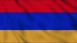 Armenia Flag Animation | Armenia Flag Waving Full Screen Animation - 4K Green Screen Flag Animation