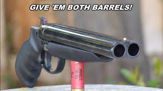 Mini 12ga. Shotgun Pistol  - Both barrels at once test