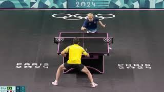 Felix Lebrun vs Hugo Calderano #paris2024 bronze medal #tabletennis #hugocalderano #felixlebrun