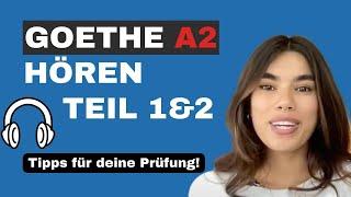 Goethe Zertifikat A2 Hören Teil 1 & 2 - "Die Ohren spitzen"