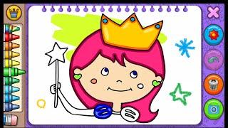 Princess Coloring Book & Games (The best Free educational App)