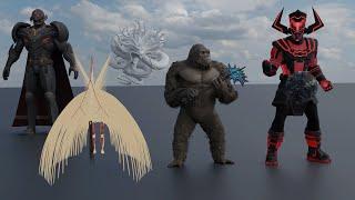 Fictional Universe Size Comparison 3D | 3d Animation Comparison