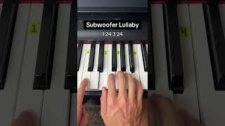 Subwoofer Lullaby - Minecraft Easy Piano Tutorial #piano #tutorial #minecraft